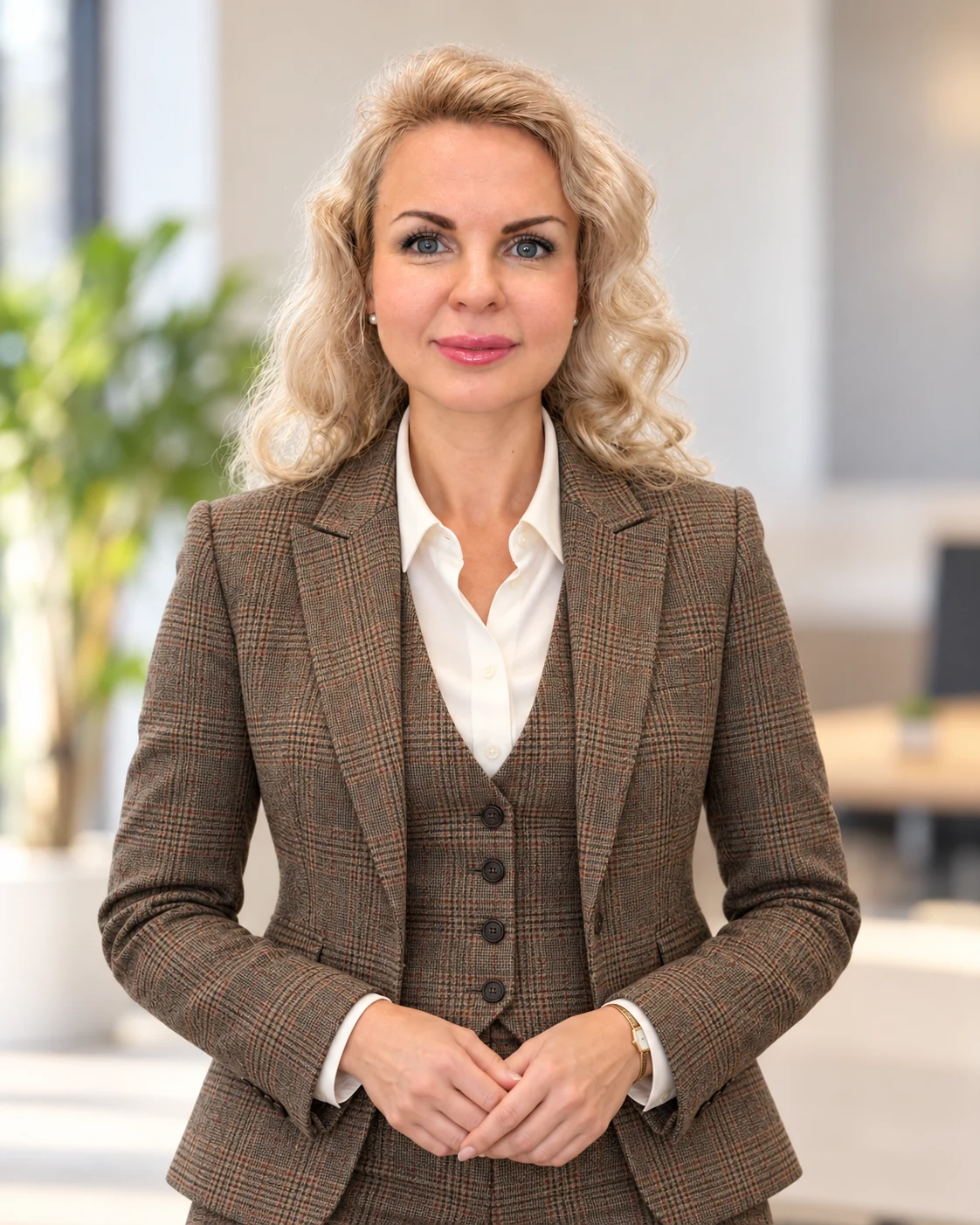 Лариса Кишкова, судова та юридична перекладачка, у твідовому костюмі